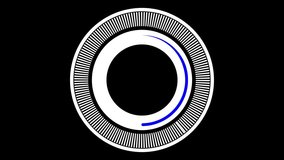 Futuristic data visualization with circular graphic on a black background - Powered by Shutterstock - Get 15% off with code: PIKWIZARD15