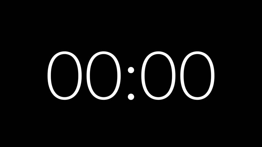 35 second stopwatch timer in clean black background suitable for daily routines, exercise, or focus sessions