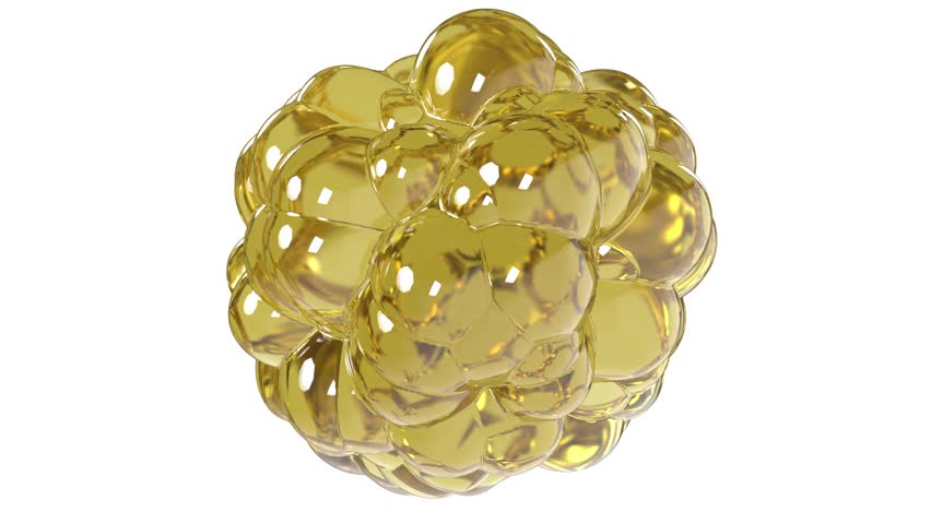 Cancer cell grow healthy organ life human on white bg 4k. 3D Illustration