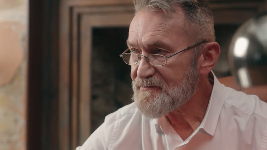 Cheerful old positive Caucasian European man elderly male looking at camera smiling at office indoor fun enjoying good mood face portrait businessman business retired mature senior patient healthcare - Powered by Shutterstock - Get 15% off with code: PIKWIZARD15