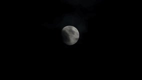 View at full moon at cloudy night dark sky. Scary atmosphere. Close up shot - Powered by Shutterstock - Get 15% off with code: PIKWIZARD15