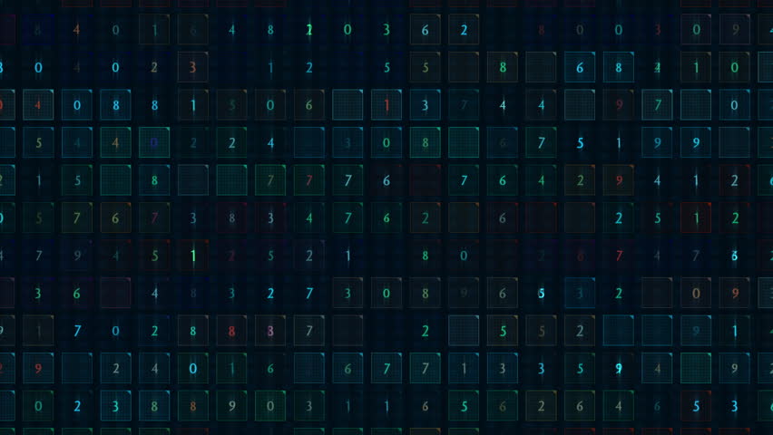 Digital Grid of Numbers in Abstract High Tech Design. An abstract representation of a digital grid displaying numbers in a structured format. Ideal for technology themes, big data concepts - Powered by Shutterstock - Get 15% off with code: PIKWIZARD15