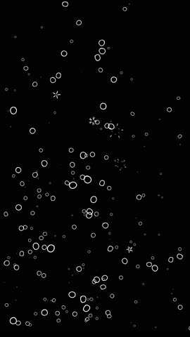 Fun Animated Bubble Popping Background Loop. Isolated cartoon-like bubbles popping mis-air over black background