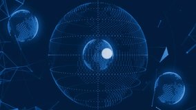 Globe floating, phone icons branching and sending emoji and music notes, visualizing network growth. Futuristic, connectivity, digital, technology, network, abstract, innovation - Powered by Shutterstock - Get 15% off with code: PIKWIZARD15