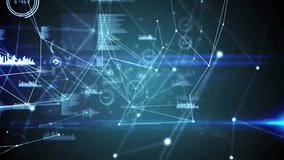 Central clock UI ring appearing and expanding causing hands sliding, visualizing network data. Futuristic, digital, neon, technology, visualization, abstract, innovation - Powered by Shutterstock - Get 15% off with code: PIKWIZARD15