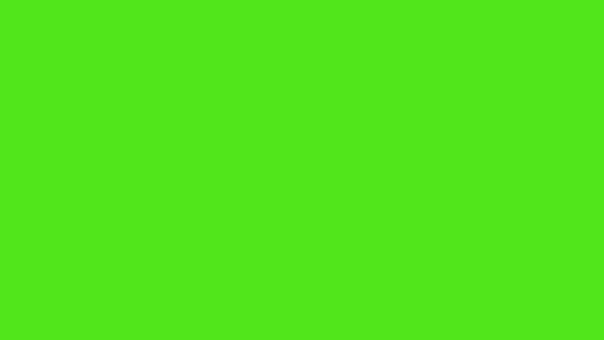 Paint of Stain transition. Grunge paintbrush frame. Green screen, chromakey