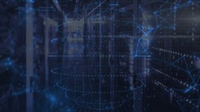 Data center opening stacking ellipses and code forming rotating data construct visualizing flow. Futuristic, digital, technology, abstraction, innovation, cyber, 3d - Powered by Shutterstock - Get 15% off with code: PIKWIZARD15