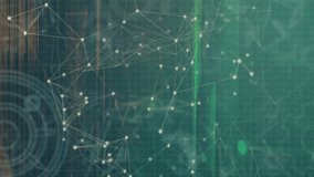 Receiving frame updates, white nodes linking into mesh as green bands glowing visualizing data flow. Futuristic, technology, innovation, digital, network, connectivity, abstract - Powered by Shutterstock - Get 15% off with code: PIKWIZARD15