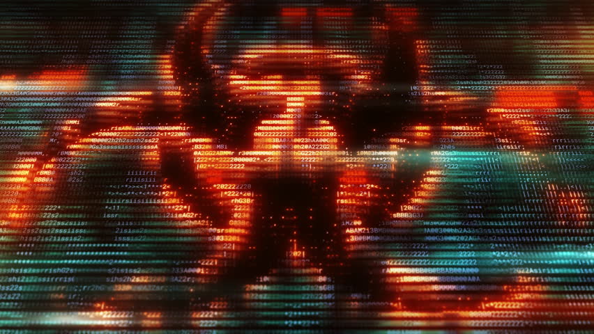 Glowing biohazard symbol made of computer code - Powered by Shutterstock - Get 15% off with code: PIKWIZARD15
