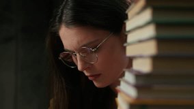 Tired exhausted girl high school student female teacher in eyeglasses overworked woman studying learning university education class health problem taking off glasses itchy eyes headache suffer tension - Powered by Shutterstock - Get 15% off with code: PIKWIZARD15