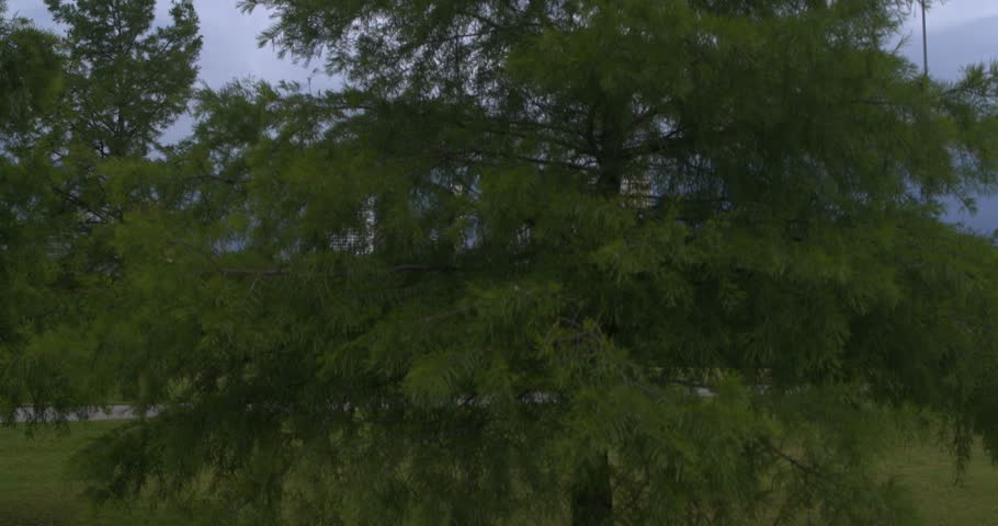 Ascending drone reveal of downtown Tulsa, Oklahoma