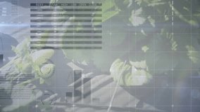 Opening close-up on strawberry branch starting grid overlay updating charts for growth analysis. Agriculture, data visualization, scientific, eco-friendly, research, analytics, information - Powered by Shutterstock - Get 15% off with code: PIKWIZARD15