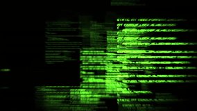 Scrolling green code starting padlock pulsing and outline thickening while visualizing security. Cyberspace, cybersecurity, data protection, digital security, network infrastructure, glitch effect, - Powered by Shutterstock - Get 15% off with code: PIKWIZARD15