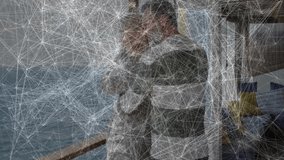 couple stepping onto cruise ship balcony and initiating romantic embrace to enjoy calm ocean view. Romantic, connection, serenity, voyage, elegance, companionship, leisure - Powered by Shutterstock - Get 15% off with code: PIKWIZARD15