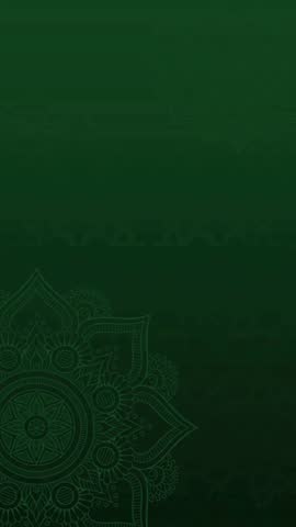 Dark Green and Beige Minimalist Eid Mubarak Greetings Mobile Video. 4K Eid Video