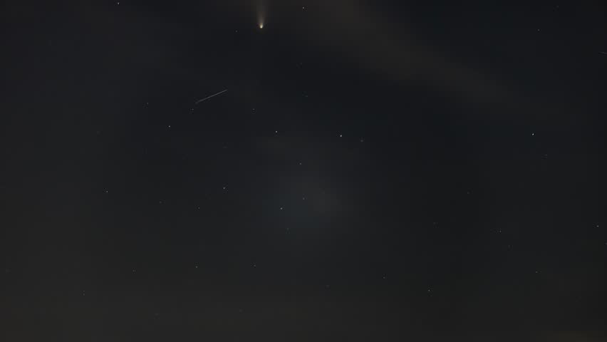 C2023 A3 (Tsuchinshan-ATLAS) Comet in the dark sky.