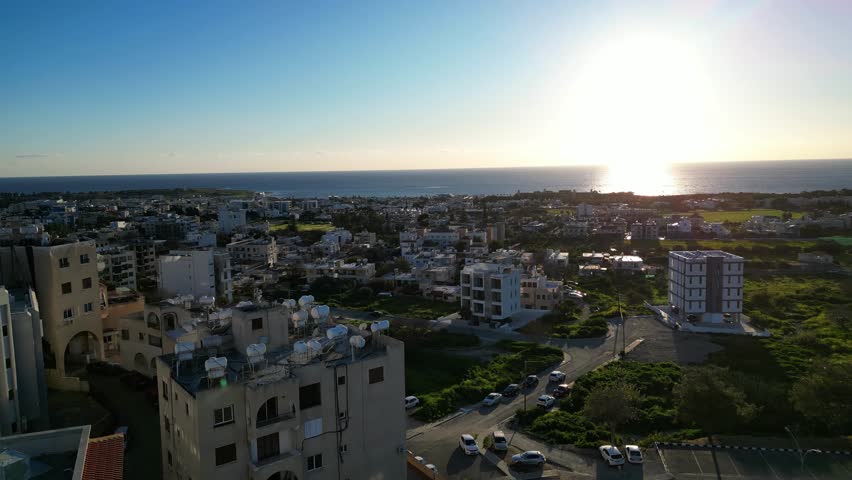 Beginning of Sunset in Cyprus.