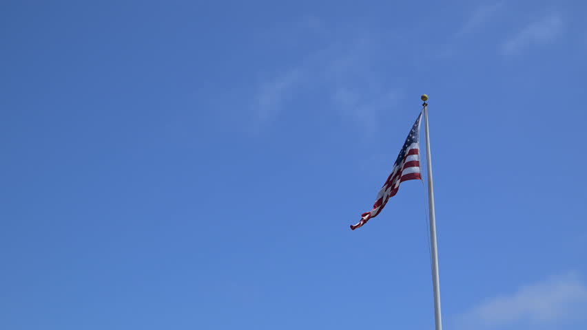American flag seen on pole