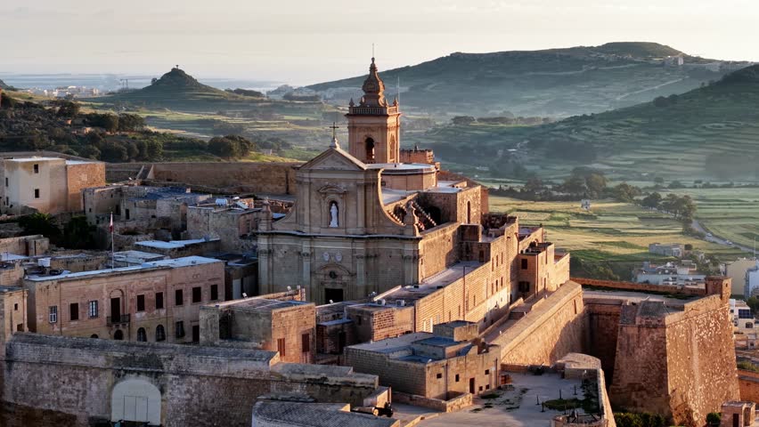 Citadel of Gozo with stunning aerial views showcasing Malta's rich history and natural beauty