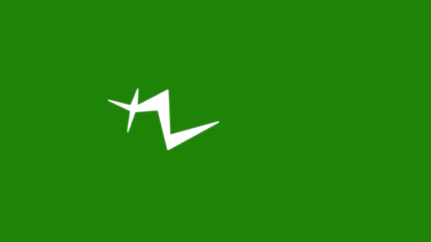 Abstract Line Animation with Spark, Vector Geometric Twinkling Star Animation, Spike Elements Blast on green screen background. 4k.mp4