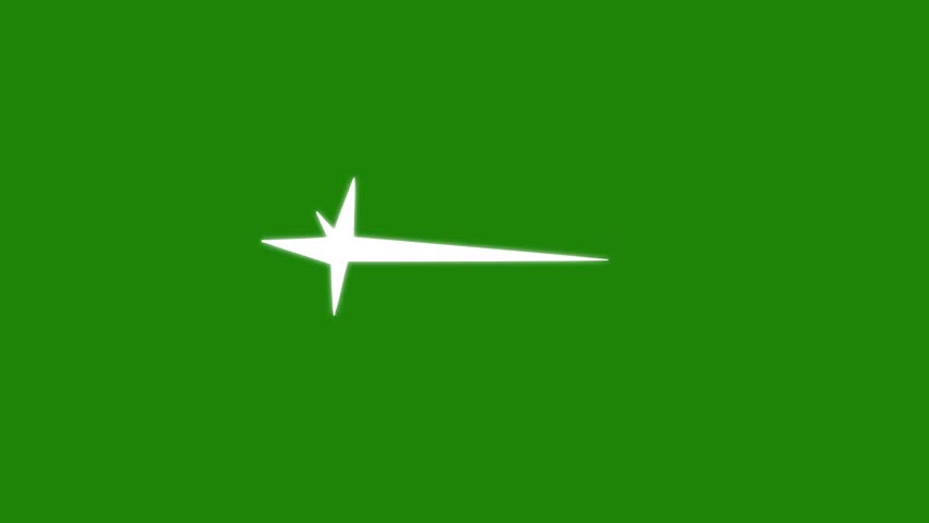 Cartoon Abstract Spike Elements, Star Doodle Sparkle Animation, Geometric Spark Stars Animation on green screen background. 4k.mp4