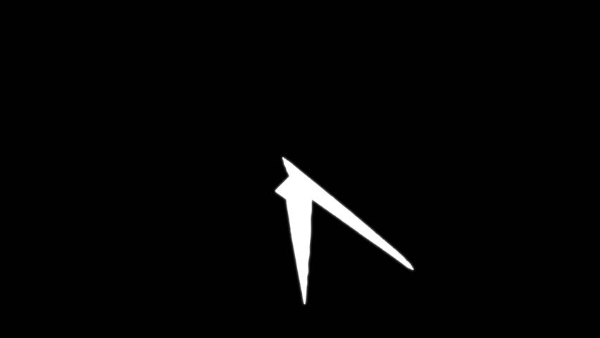 Twinkling Cartoon Star Animation, Abstract Spike Elements Burst on black screen background. 4k.mp4