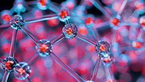 Realistic bstract molecules or atoms, molecular structure, biochemical. chemical formula, , atoms floating, heavy metal nanotechnology, 3d render - Powered by Shutterstock - Get 15% off with code: PIKWIZARD15