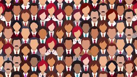 Grid Pattern of Diverse Professionals in Business Attire morphing loopable animation - Powered by Shutterstock - Get 15% off with code: PIKWIZARD15