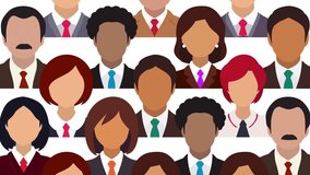 Grid Pattern of Diverse Professionals in Business Attire morphing animation	
 - Powered by Shutterstock - Get 15% off with code: PIKWIZARD15
