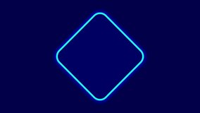 A rotating geometric diamond shape with rainbow neon edges conveys motion, color, energy, and abstract futuristic design elements - Powered by Shutterstock - Get 15% off with code: PIKWIZARD15