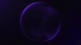 Glowing purple sphere with flowing energy in seamless 4K 60FPS loop. Perfect for sci-fi visuals, VJ loops, and tech-inspired content. - Powered by Shutterstock - Get 15% off with code: PIKWIZARD15