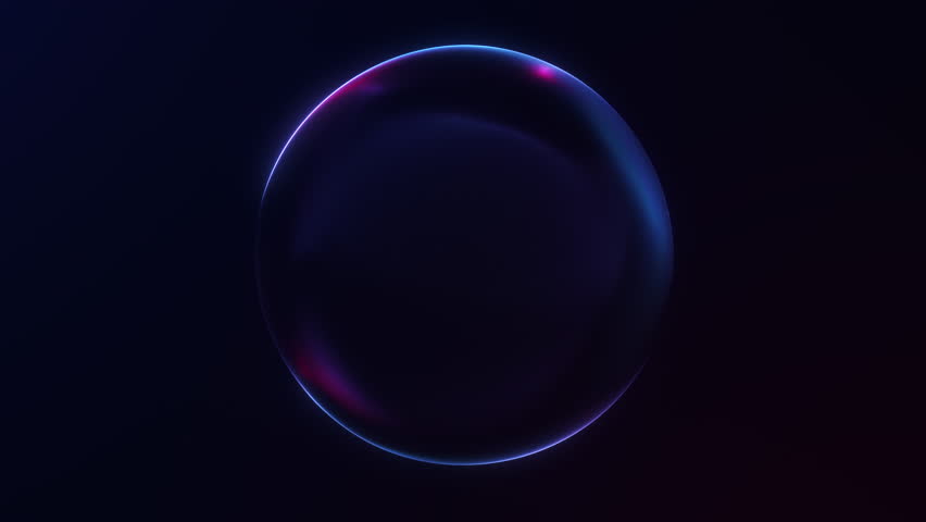 Stylized blue gradient sphere softly glowing in seamless 4K 60FPS loop. Ideal for futuristic motion graphics, digital branding, and presentations.