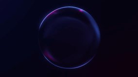 Stylized blue gradient sphere softly glowing in seamless 4K 60FPS loop. Ideal for futuristic motion graphics, digital branding, and presentations. - Powered by Shutterstock - Get 15% off with code: PIKWIZARD15