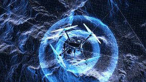 Holographic images, drone delivery, terrain detection, digital mountain mapping, scanning of urban building information, and inspection of transportation systems.Data collection. 3D animation. - Powered by Shutterstock - Get 15% off with code: PIKWIZARD15