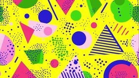 A bold and eye-catching seamless Memphis-style pattern showcasing pixel art, seamless animations, and digital textures. Inspired by 80s 90s digital aesthetics, perfect for animated design work. - Powered by Shutterstock - Get 15% off with code: PIKWIZARD15