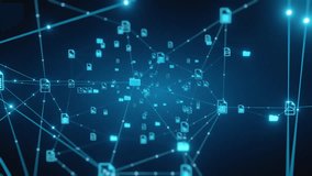 Abstract network background showing glowing nodes connected by lines, representing digital document and data management, cloud storage, and technology concepts. - Powered by Shutterstock - Get 15% off with code: PIKWIZARD15