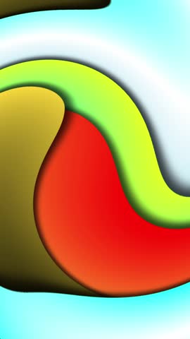 An Abstract animation of colorful wavy background with seamless looping and soft texture