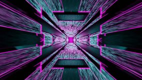 Futuristic Neon Corridor Seamless Animation. 3D Illustration - Powered by Shutterstock - Get 15% off with code: PIKWIZARD15