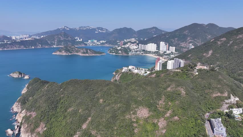 Skyview in Hong Kong Repulse Bay features a golden beach, clear waters with luxury villas and exclusive residences,an iconic destination for tourism, upscale living and water activities