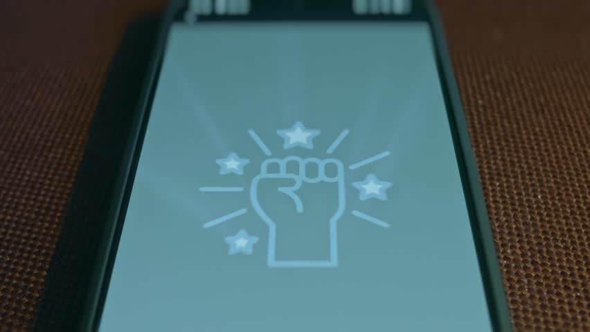 Motivation icon, Courage and Empowered symbol, presentation