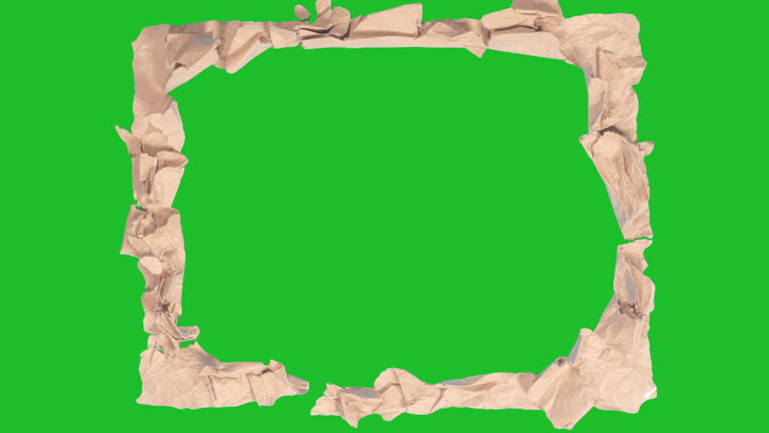 Ripped Craft-Paper Crumple Transition. Hand-torn kraft paper crumples then rips away in textured stop-motion, revealing clean alpha beneath.