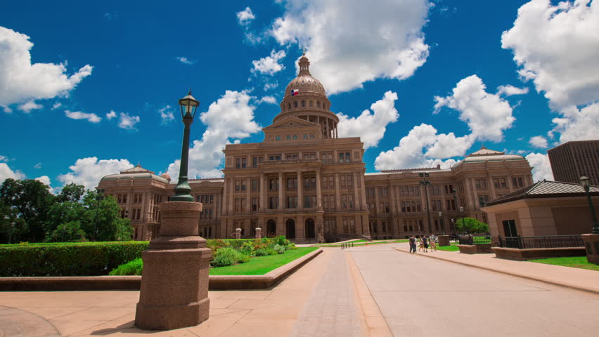 Hyper lapse of the Texas State Capitol Building in Austin, TX
