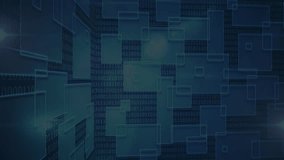 On start flat data interface animating frames while code symbols drifting and charts plotting data. Technology, analytics, futuristic, abstract, visualization, digital, innovation - Powered by Shutterstock - Get 15% off with code: PIKWIZARD15