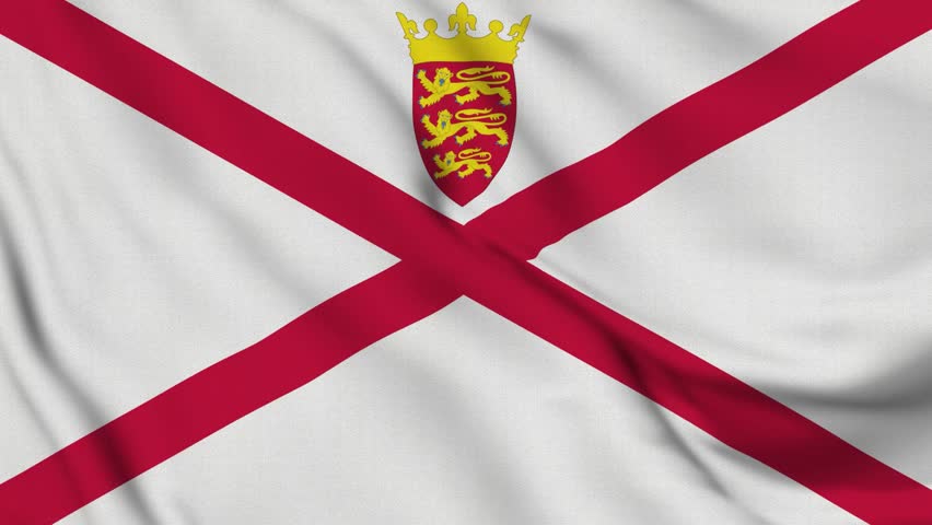 Flag of Jersey – 4K Seamless Loop of the Channel Islands British Crown Dependency Banner