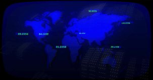 Numeric readouts appearing triggers digital map projecting cyan arcs tracing global data flows. Global network, data visualization, cyber interface, digital technology, connectivity, information flow, - Powered by Shutterstock - Get 15% off with code: PIKWIZARD15