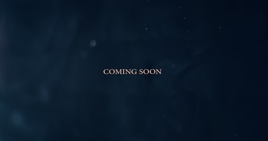 Cinematic "Coming Soon" Text on Organic Ocean Mist Background – 4K Promo Video