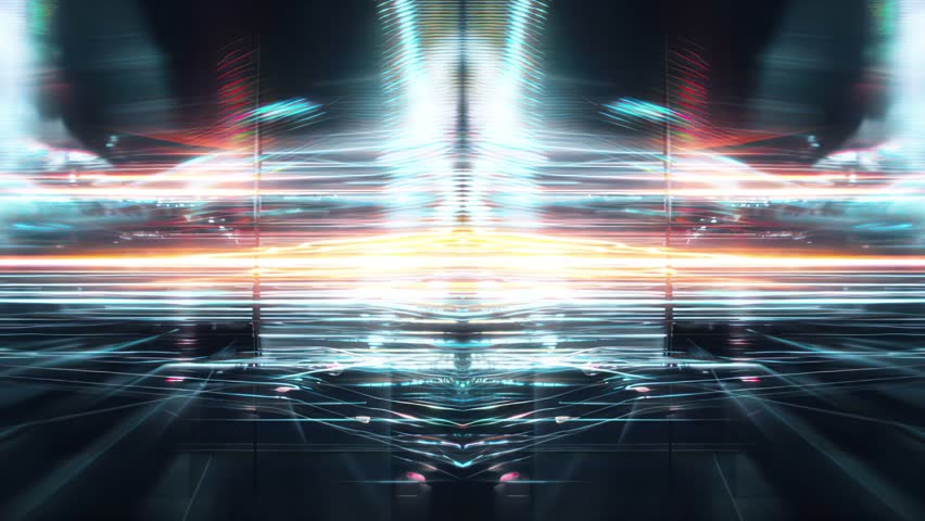 Digitally glitched light flares abstract overlay cyberpunk style loop. Best for intros, intercuts, and bold VFX compositions.