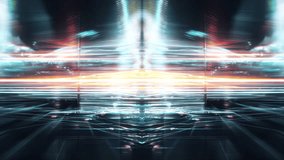 Digitally glitched light flares abstract overlay cyberpunk style loop. Best for intros, intercuts, and bold VFX compositions. - Powered by Shutterstock - Get 15% off with code: PIKWIZARD15