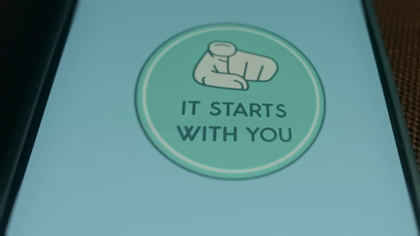 It starts with you sticker, presentation