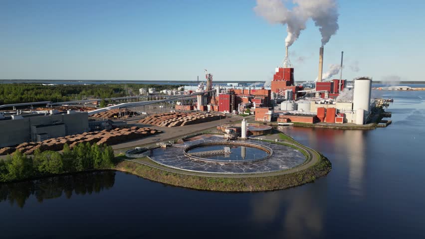 Oulu, Finland – 06 04 2025:Stora Enso paper mill
